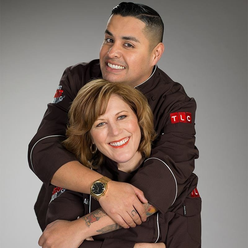 Aimee Anderson and Jose Barajas, friends and co-contestants on the Next Great Baker.