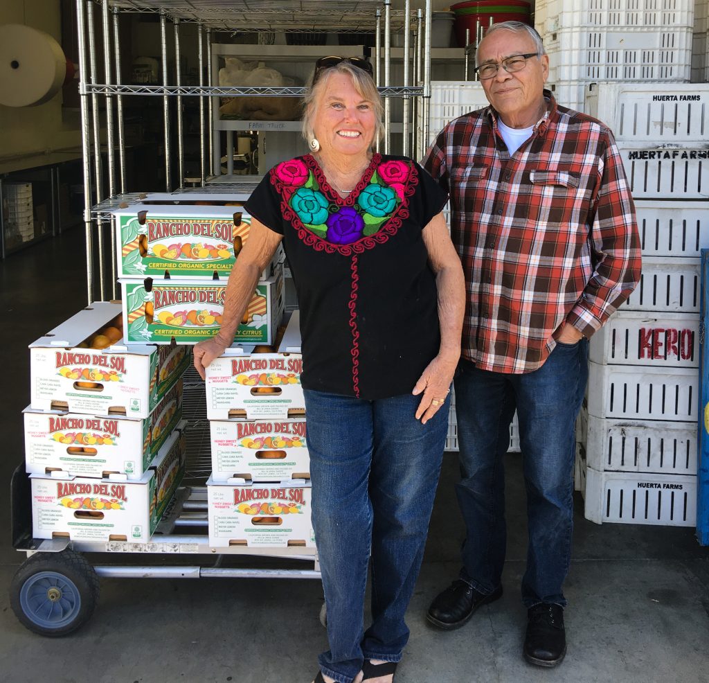 Linda Zaiser of Rancho Del Sol and Rafael Garcia of Daily Harvest Express.