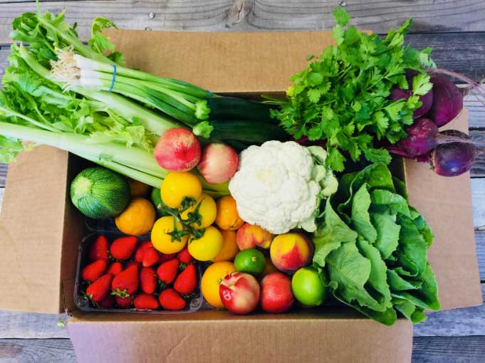 Speaking of seasonal foods, here's a Daily Harvest Farm Box, packed full of seasonal foods from local, organic farmers. 