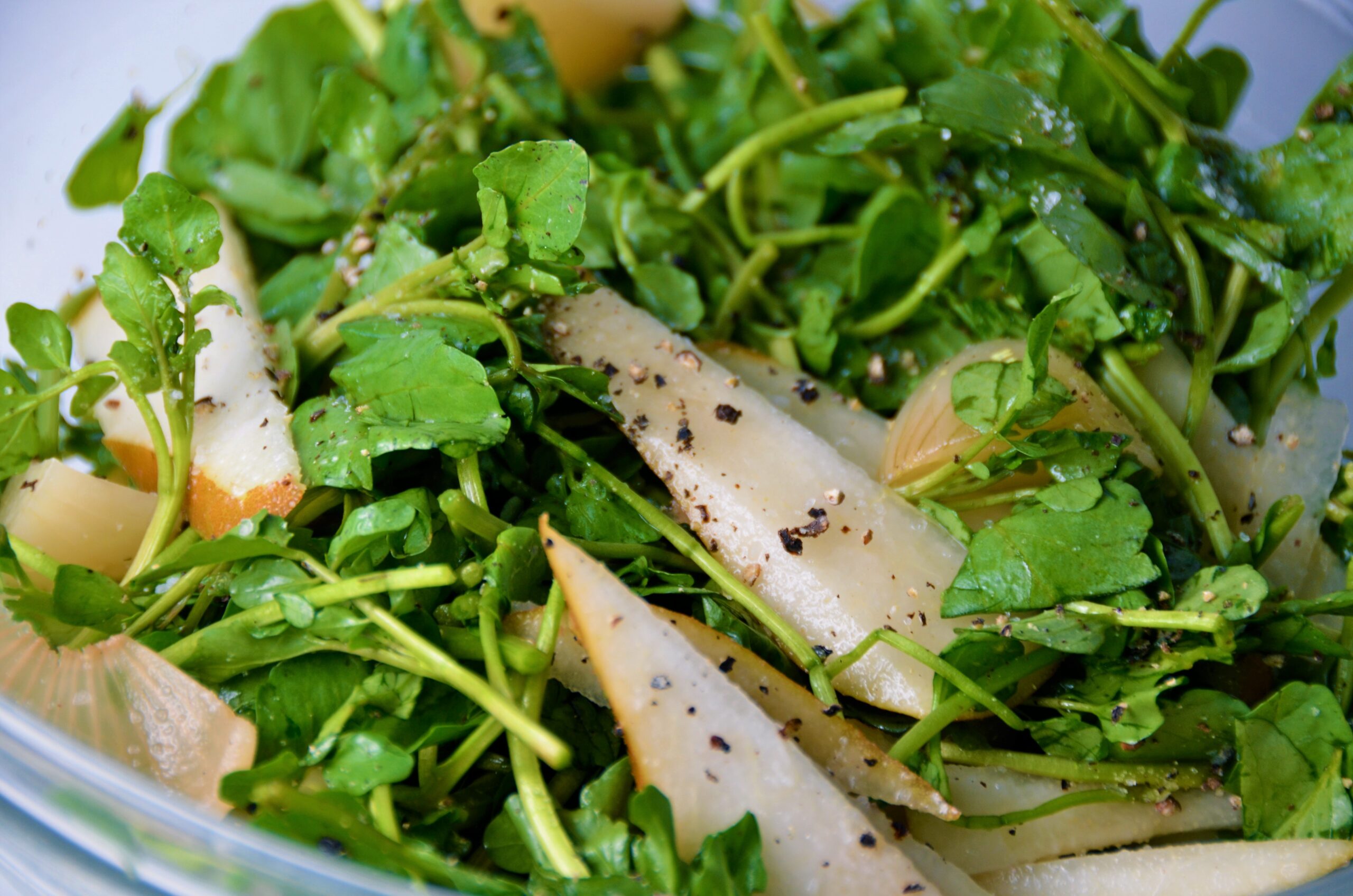 Watercress & Asian Pear Salad with Sesame Ginger Dressing | Recipes ...